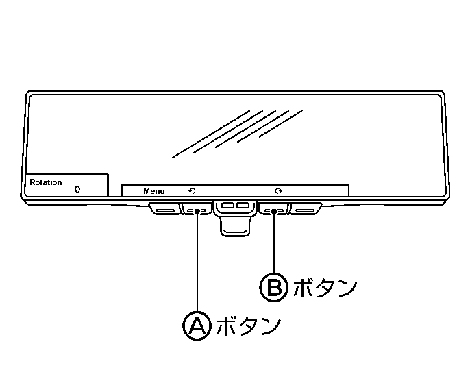 インテリジェント ルームミラーの画像調節