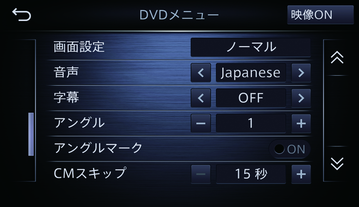 Dvdメニュー画面の見かた