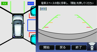 インテリジェント パーキングアシストを使って駐車する