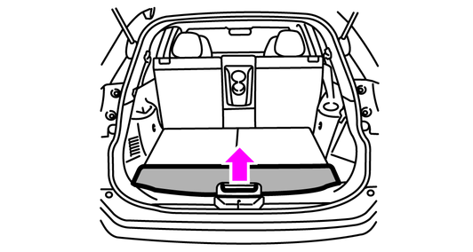 スペアタイヤの取り出しかた（3列車）